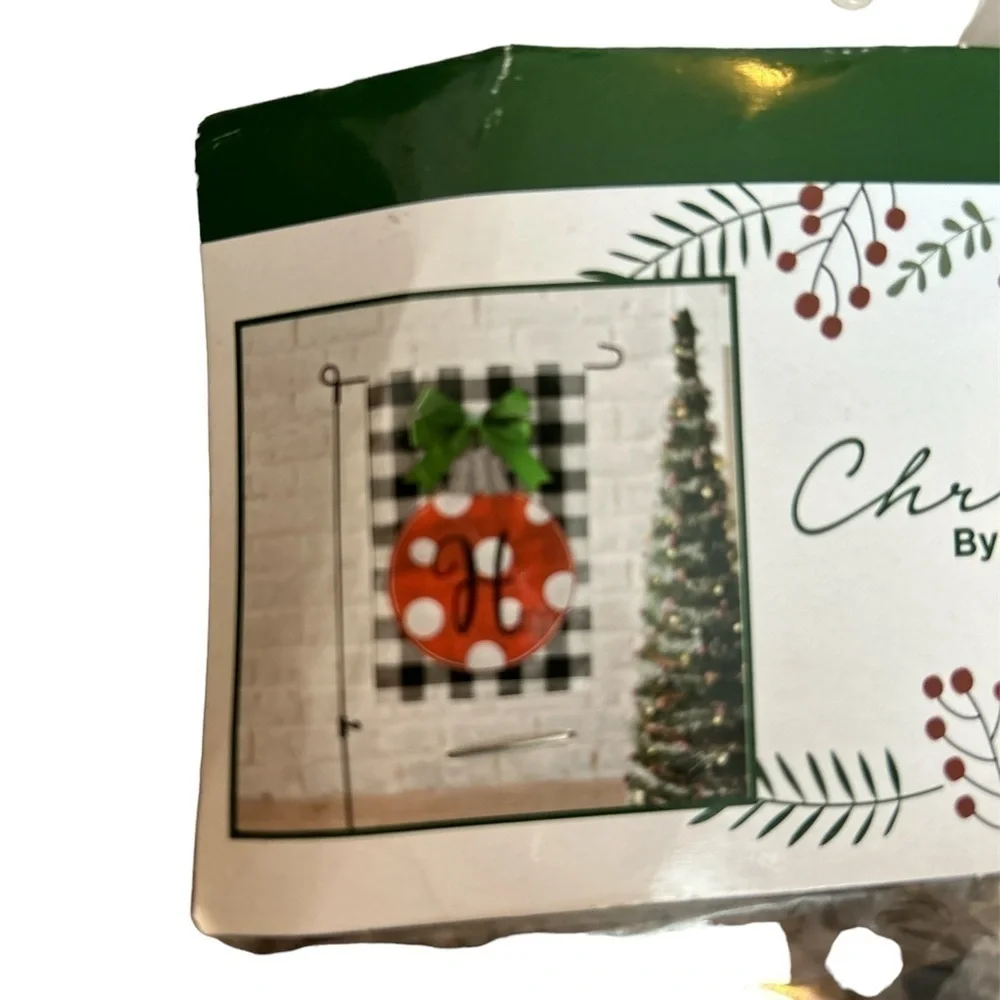 Kirklands Christmas flag mini H